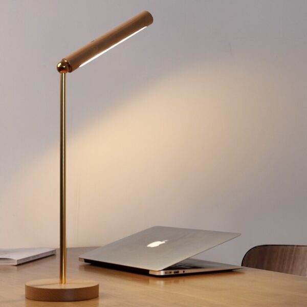 Lampe de Bureau Design Bois