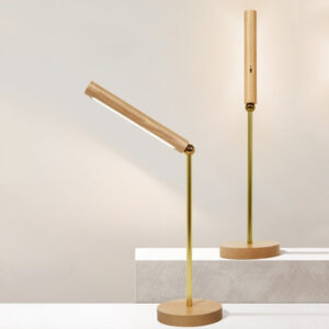 Lampe de Bureau Design Bois