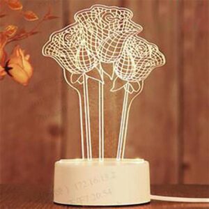 Lampe 3D Roses