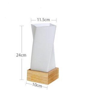 Lampe de Chevet Bois Socle Design