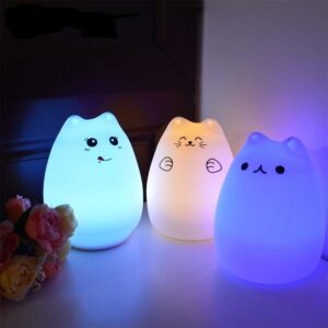 Veilleuse Animaux Chat Silicone