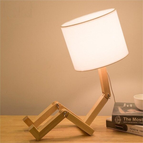 Lampe de Chevet Bois Bonhomme