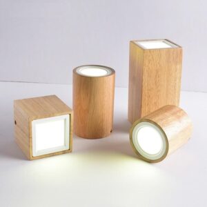 Lampe de Chevet Bois LED