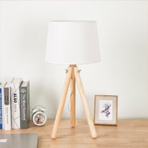 Lampe de Chevet Bois Trépied