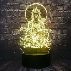 Lampe 3D Bouddha