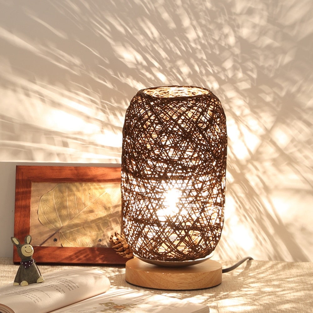 Lampe de Chevet Originale Bois