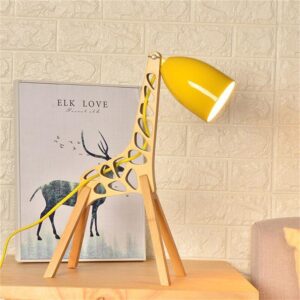 Lampe de Chevet Bois Girafe
