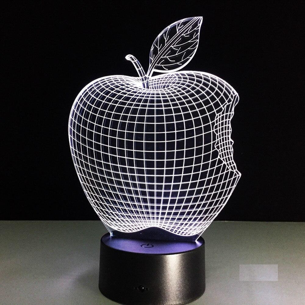 Lampe 3D Pomme