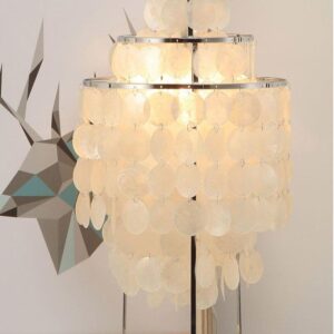 Lampe de Chevet Design Coquille Blanche