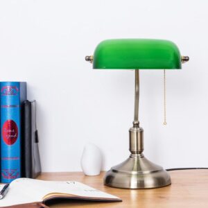 Lampe de Bureau Verte Vintage