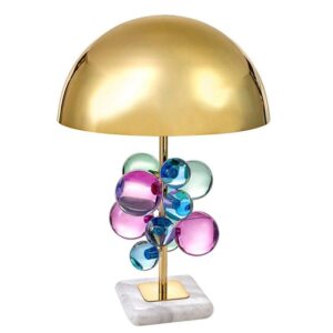 Lampe de Chevet Design Champignon Dorée