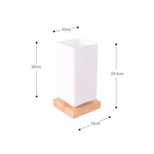 Lampe de Chevet Bois Socle LED