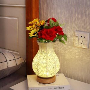 Lampe de Chevet Bois Florale