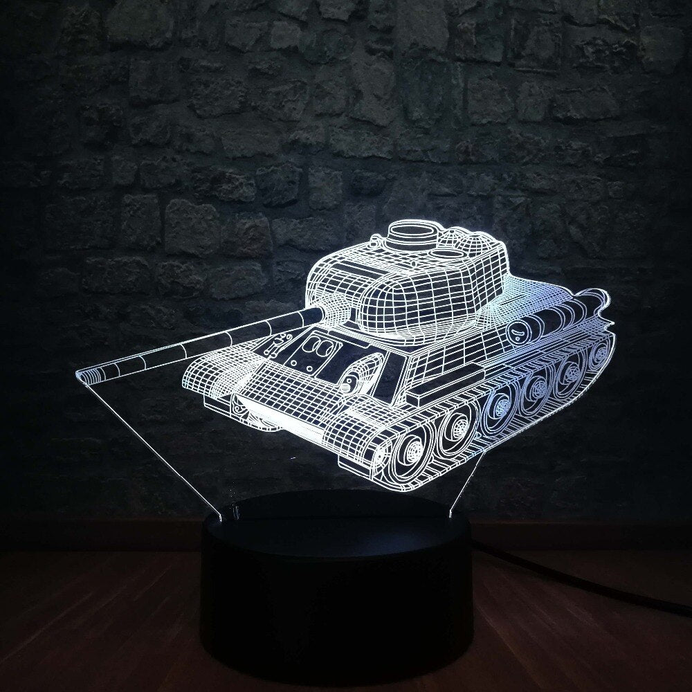 Lampe 3D Tank