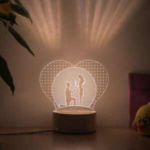 Lampe 3D Mariage