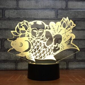 Lampe 3D Animation Poisson