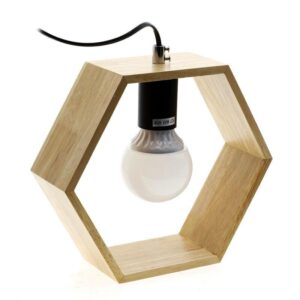 Lampe de Chevet Bois Hexagone